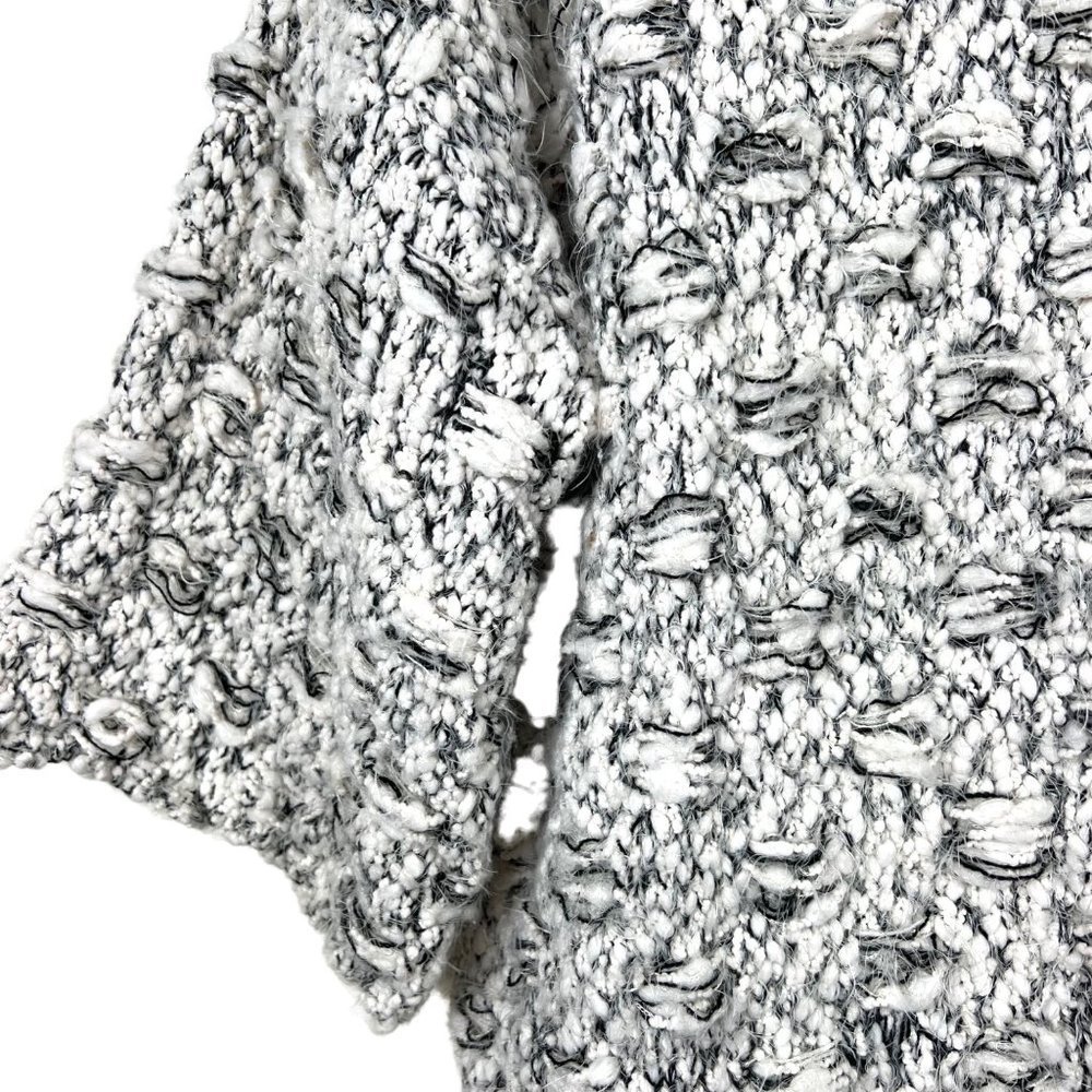 UMGEE Cozy Soft Gray Chunky Knit Oversized Mid Sleeve Sweaters Size Large - Picture 3 of 11